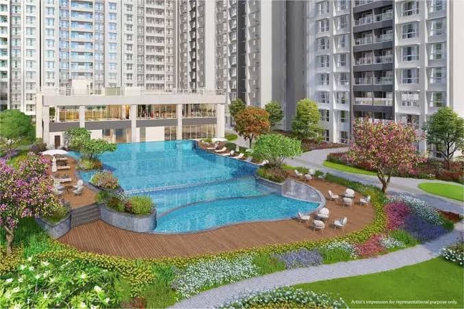 Swimming pool at L&T Malad, L&T Ahana Malad